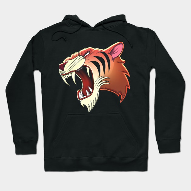 Saber-Toothed Tiger Hoodie by Imutobi